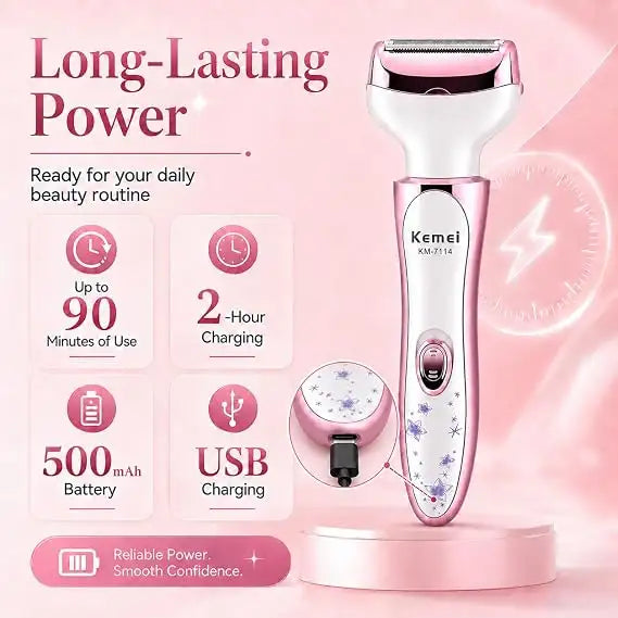 KEMEI 4IN1 ELECTRIC RAZOR-MULTI FUNCTION HAIR REMOVER
