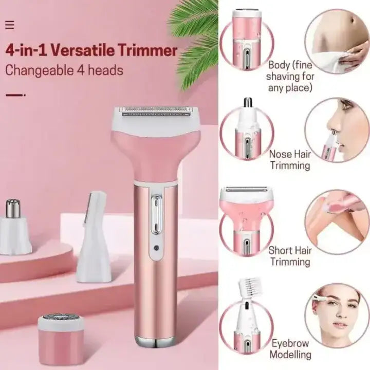 KEMEI 4IN1 ELECTRIC RAZOR-MULTI FUNCTION HAIR REMOVER